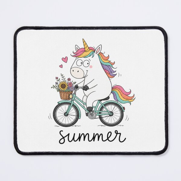 Item preview, Unicorn on a bicycle with flowers designed and sold by Radixbarny.