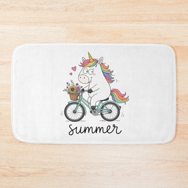 Item preview, Unicorn on a bicycle with flowers designed and sold by Radixbarny.