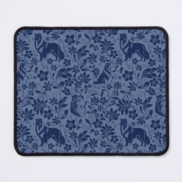 Item preview, Rough Collie Floral Pattern | Elegant Botanical Dog Design Blue designed and sold by WildLakePatterns.