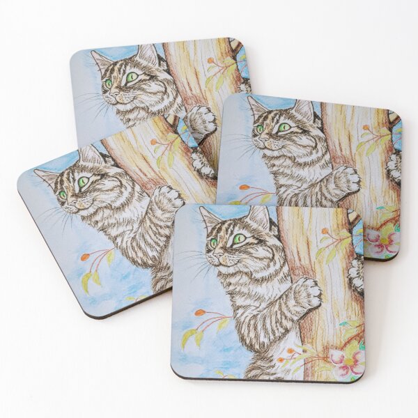 Item preview, cat on tree designed and sold by AceNeela.