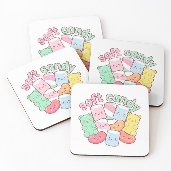 Item preview, Soft Candy Kawaii Design – Cute Marshmallow, Gummy Bear & Jelly Candy Cartoon Illustration designed and sold by morning sun.