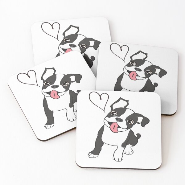 Item preview, LOVE Boston Terrier  Black 2 Classic T-Shirt designed and sold by Othinus.