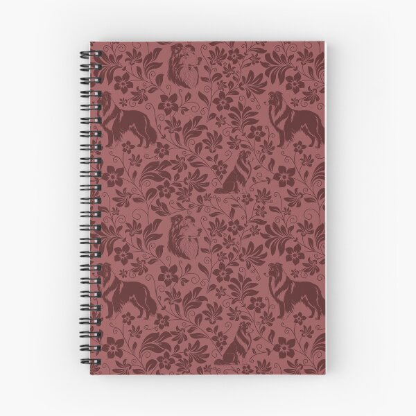Item preview, Rough Collie Floral Pattern | Elegant Botanical Dog Design Red designed and sold by WildLakePatterns.