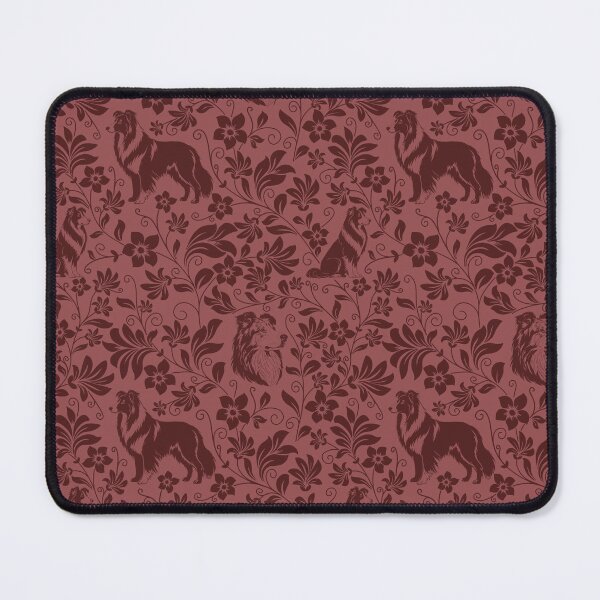 Item preview, Rough Collie Floral Pattern | Elegant Botanical Dog Design Red designed and sold by WildLakePatterns.
