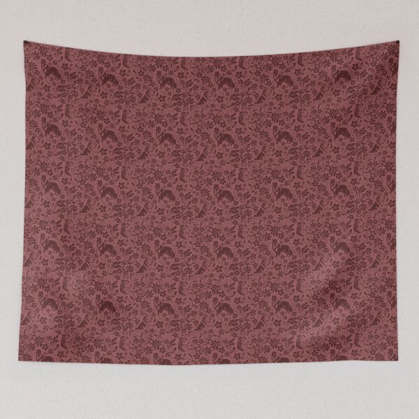 Item preview, Rough Collie Floral Pattern | Elegant Botanical Dog Design Red designed and sold by WildLakePatterns.