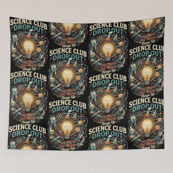 Item preview, Science Club Dropout – Funny Retro STEM Graphic T-Shirt designed and sold by JIMBOEE.