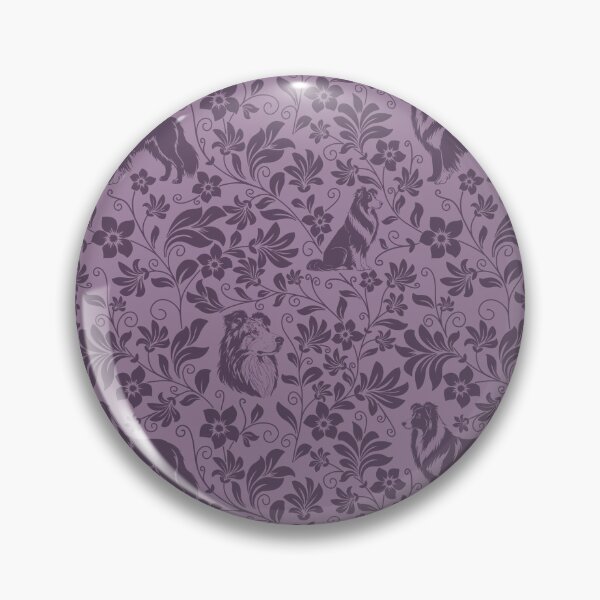Item preview, Rough Collie Floral Pattern | Elegant Botanical Dog Design Purple designed and sold by WildLakePatterns.