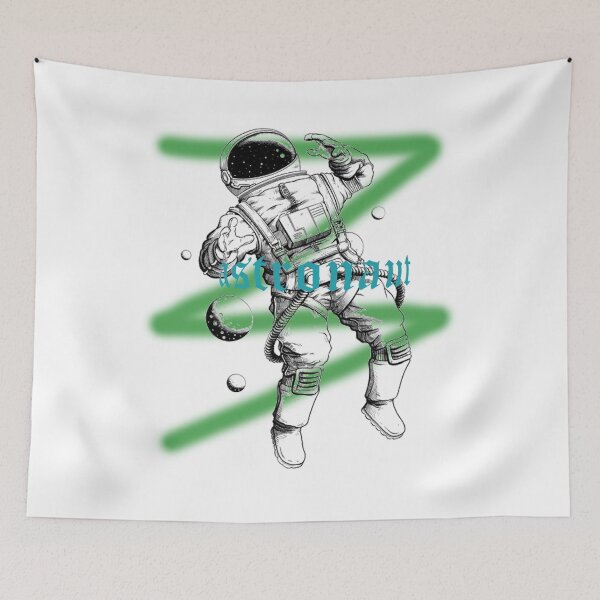Item preview, Astronaut with Green Neon Z designed and sold by pegyranrasana12.