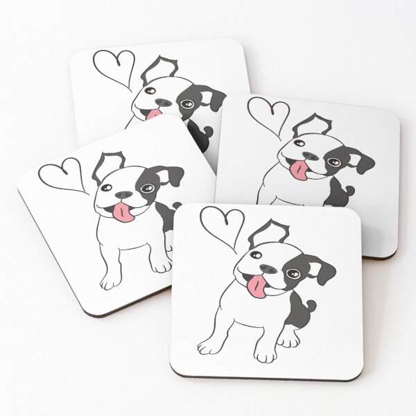Item preview, LOVE Boston Terrier  Black 5 Classic T-Shirt designed and sold by Badriiiii.