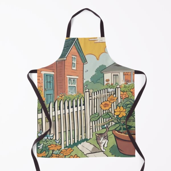 Item preview, Illustration - Picturesque Residential Neighborhood, Warm Atmosphere and Vivid Colors designed and sold by World-Pets.