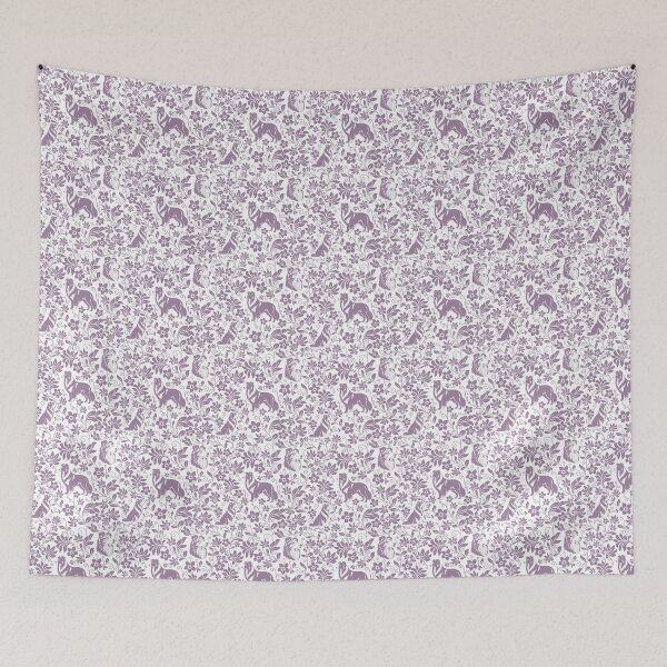 Item preview, Rough Collie Floral Pattern | Elegant Botanical Dog Design Lavender designed and sold by WildLakePatterns.