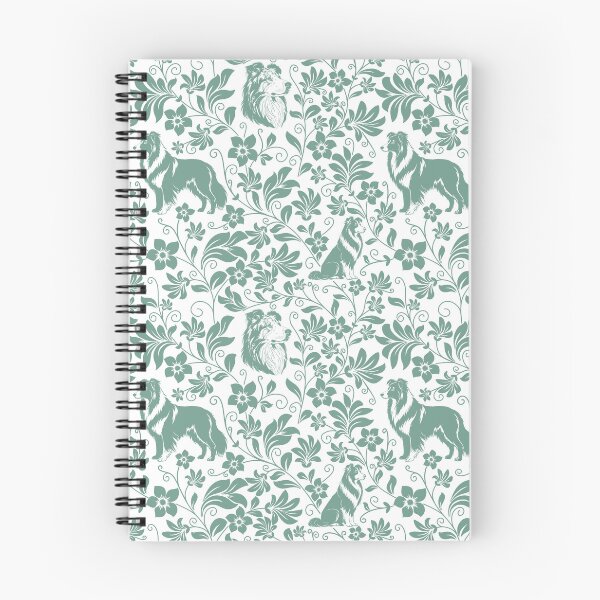 Item preview, Rough Collie Floral Pattern | Elegant Botanical Dog Design Green designed and sold by WildLakePatterns.