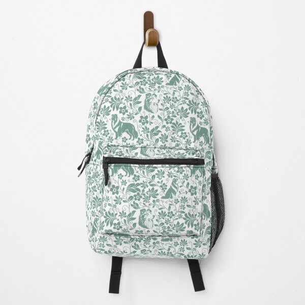 Item preview, Rough Collie Floral Pattern | Elegant Botanical Dog Design Green designed and sold by WildLakePatterns.