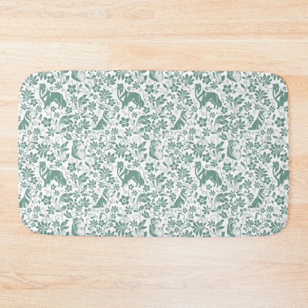 Item preview, Rough Collie Floral Pattern | Elegant Botanical Dog Design Green designed and sold by WildLakePatterns.