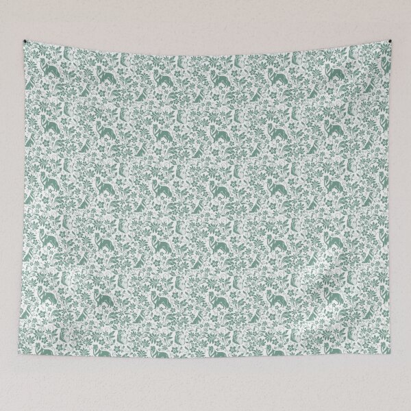 Item preview, Rough Collie Floral Pattern | Elegant Botanical Dog Design Green designed and sold by WildLakePatterns.