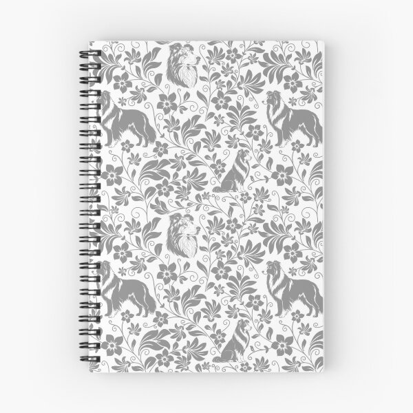 Item preview, Rough Collie Floral Pattern | Elegant Botanical Dog Design Grey designed and sold by WildLakePatterns.