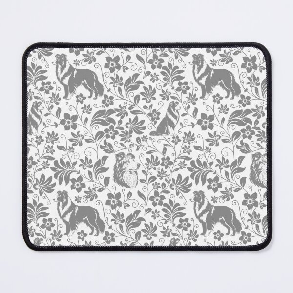 Item preview, Rough Collie Floral Pattern | Elegant Botanical Dog Design Grey designed and sold by WildLakePatterns.