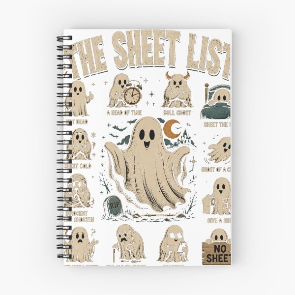 Item preview, The Sheet List Ghost Pun Collection designed and sold by KireVeronica.