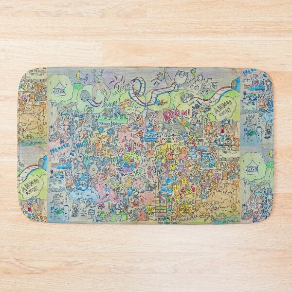 Item preview, Cat Carnival: Cartoon Cats having fun at a fun amusement park designed and sold by The Sketchlight.