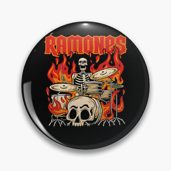 Item preview, Flaming Skeleton Drummer Rock designed and sold by DreaMzZzShop.