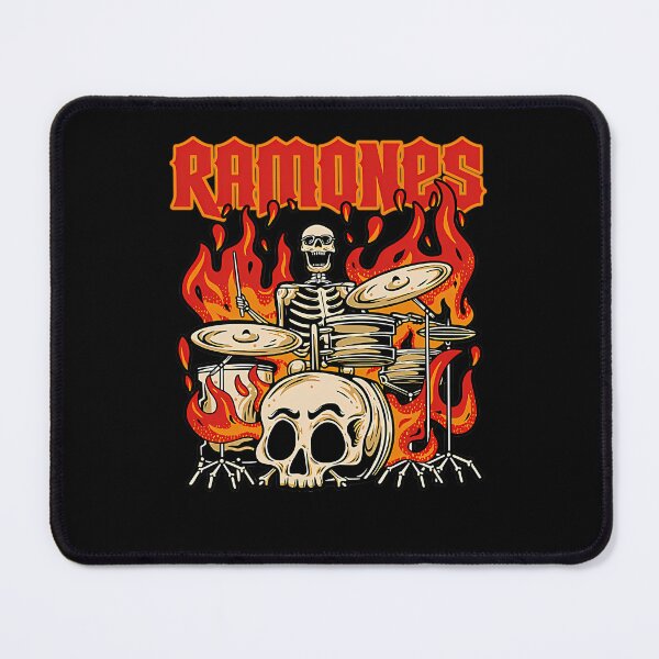 Item preview, Flaming Skeleton Drummer Rock designed and sold by DreaMzZzShop.