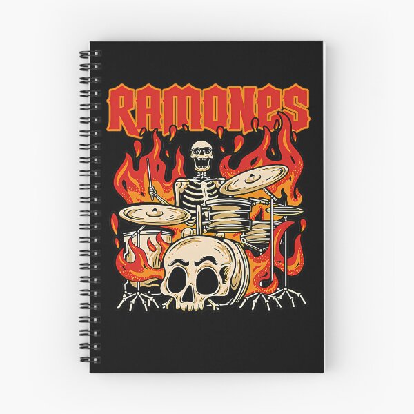 Item preview, Flaming Skeleton Drummer Rock designed and sold by DreaMzZzShop.