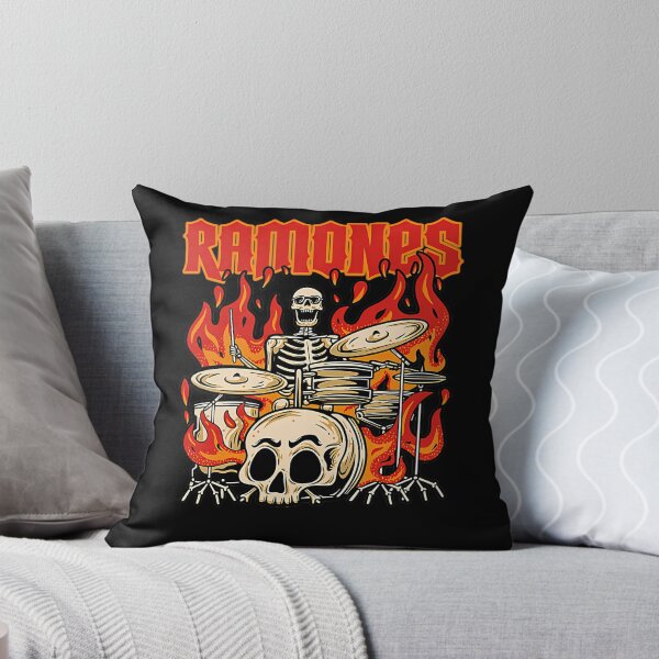 Item preview, Flaming Skeleton Drummer Rock designed and sold by DreaMzZzShop.