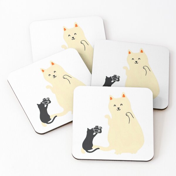 Item preview, Happy Go Lucky Cat 2 Cute Lil Photographer Kitten Art designed and sold by MaremmaStudio.