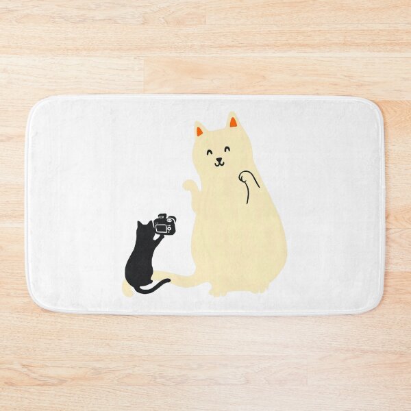 Item preview, Happy Go Lucky Cat 2 Cute Lil Photographer Kitten Art designed and sold by MaremmaStudio.