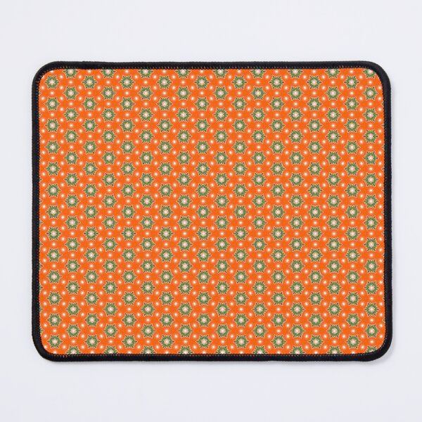 Item preview, Vibrant Orange and Green Starburst Mandala Pattern designed and sold by Cloud-Siren.