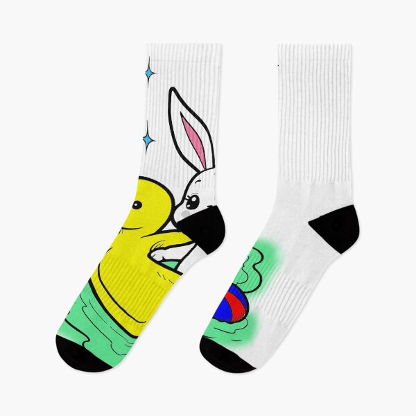 Item preview, Cute Bunny in Yellow Duck Pool Float Summer designed and sold by pegyranrasana12.