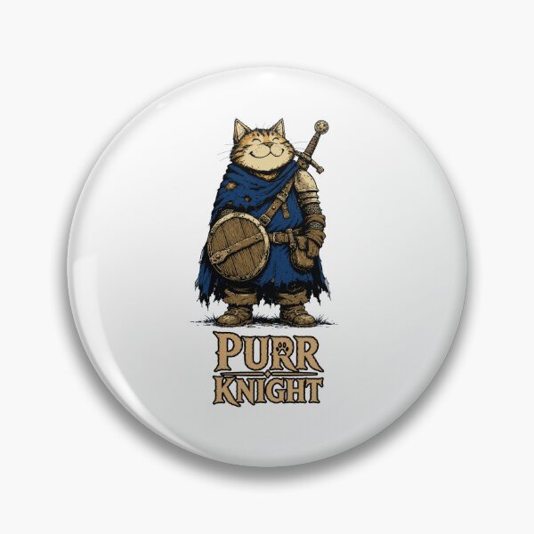 Item preview, Purr Knight | Funny Knight Cat Fantasy designed and sold by Bisonia.