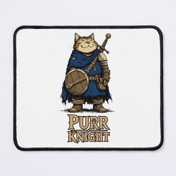 Item preview, Purr Knight | Funny Knight Cat Fantasy designed and sold by Bisonia.