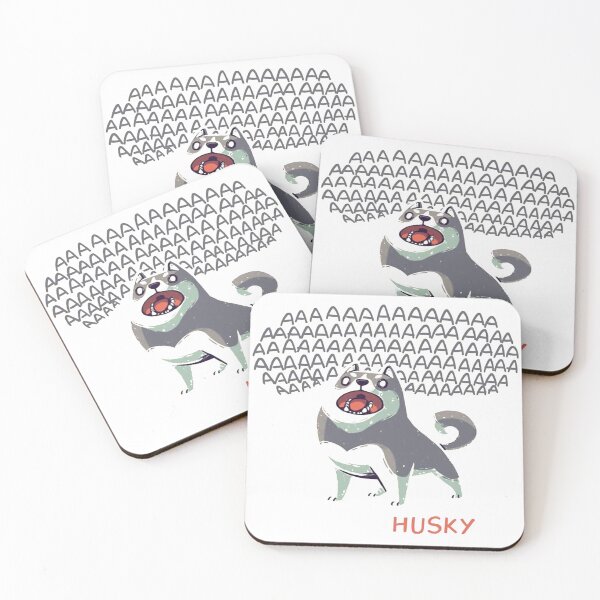 Item preview, Mood Husky  Funny Dog, Howling, Siberian Classic T-Shirt designed and sold by Cafe18.