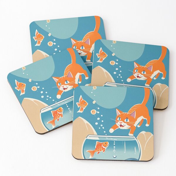 Item preview, Illustration - Playful Domestic Feline, Retro Style Inspired by the 1950s designed and sold by World-Pets.