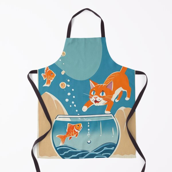 Item preview, Illustration - Playful Domestic Feline, Retro Style Inspired by the 1950s designed and sold by World-Pets.