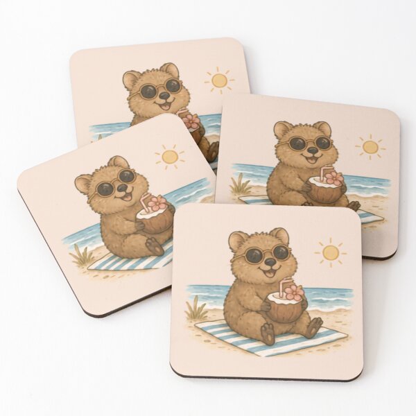 Item preview, Beach Day Quokka designed and sold by MellowMunchkins.