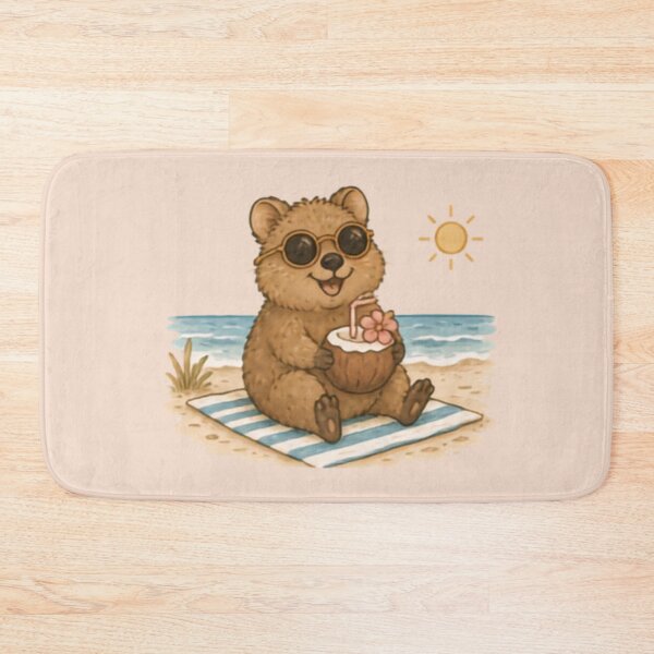Item preview, Beach Day Quokka designed and sold by MellowMunchkins.