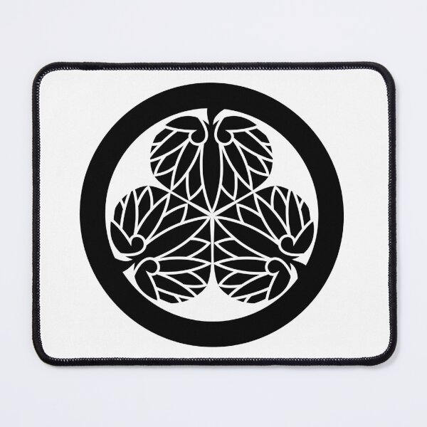 Item preview, Samurai Aoinogomon Tokugawaieyasu Kamon BlackWhite / Japanese Crest designed and sold by 戦国まーけっと SENGOKU MARKET.