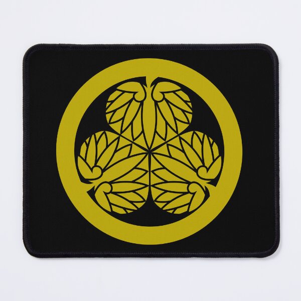 Item preview, Samurai Aoinogomon Tokugawaieyasu Kamon Faux Gold Black / Japanese Crest designed and sold by 戦国まーけっと SENGOKU MARKET.