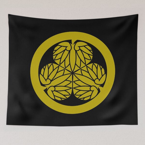 Item preview, Samurai Aoinogomon Tokugawaieyasu Kamon Faux Gold Black / Japanese Crest designed and sold by 戦国まーけっと SENGOKU MARKET.