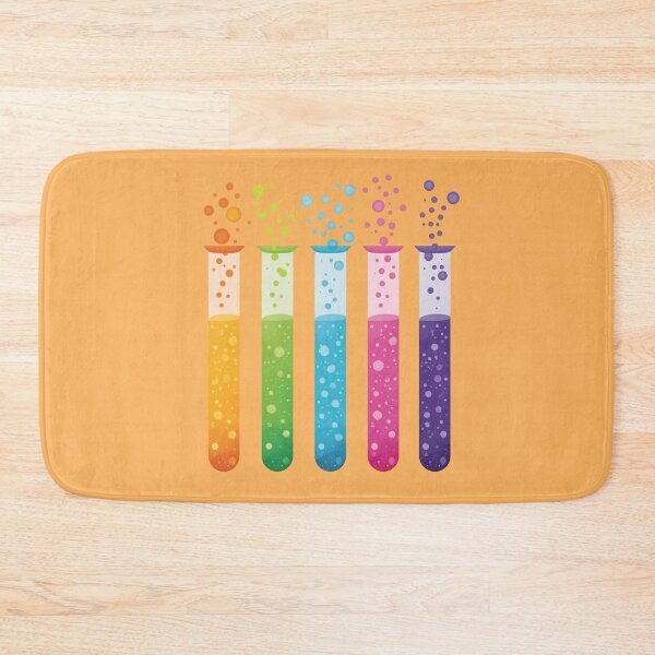 Item preview, Colorful Rainbow Science Test Tubes Bubbling Chemistry Illustration designed and sold by GrinGalore.