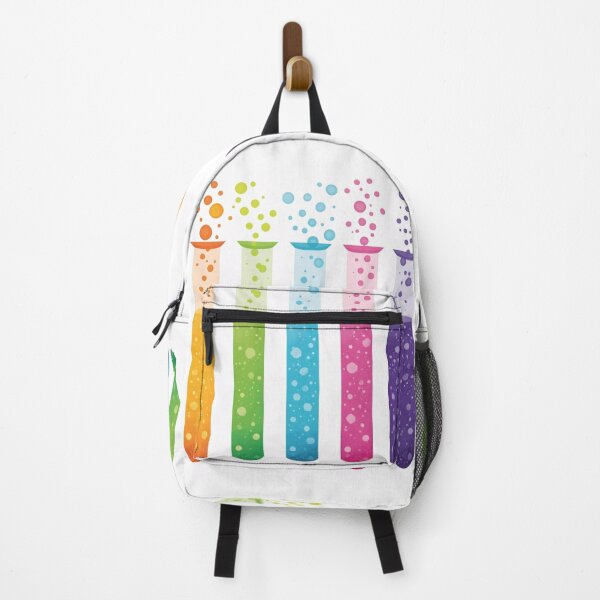 Item preview, Colorful Rainbow Science Test Tubes Bubbling Chemistry Illustration designed and sold by GrinGalore.