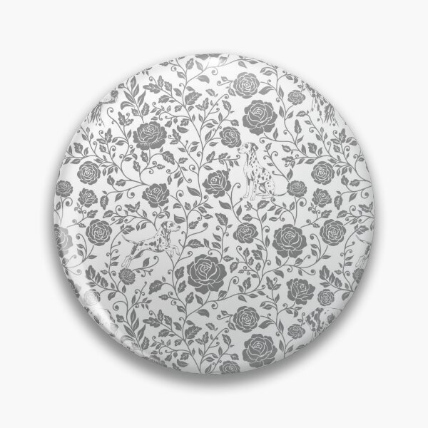 Item preview, Dalmatian Floral Pattern | Elegant Botanical Dog Design Grey designed and sold by WildLakePatterns.