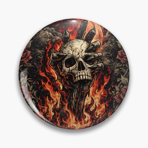 Item preview, Deals With The Devil Horror Skull designed and sold by CodePaws Creations.