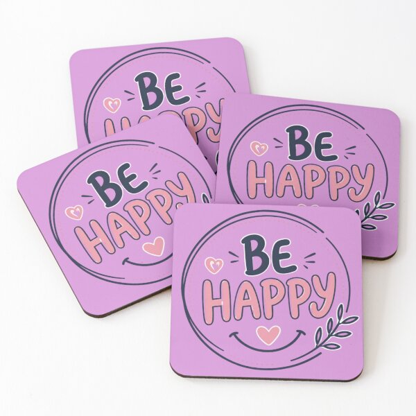 Item preview, Be Happy Smile Design | Positive Motivation Typography Graphic designed and sold by RajDeals.