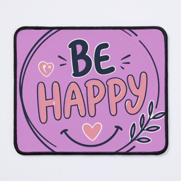 Item preview, Be Happy Smile Design | Positive Motivation Typography Graphic designed and sold by RajDeals.