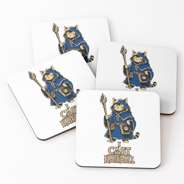 Item preview, I Cast Hairball | Funny Wizard Cat Fantasy designed and sold by Bisonia.