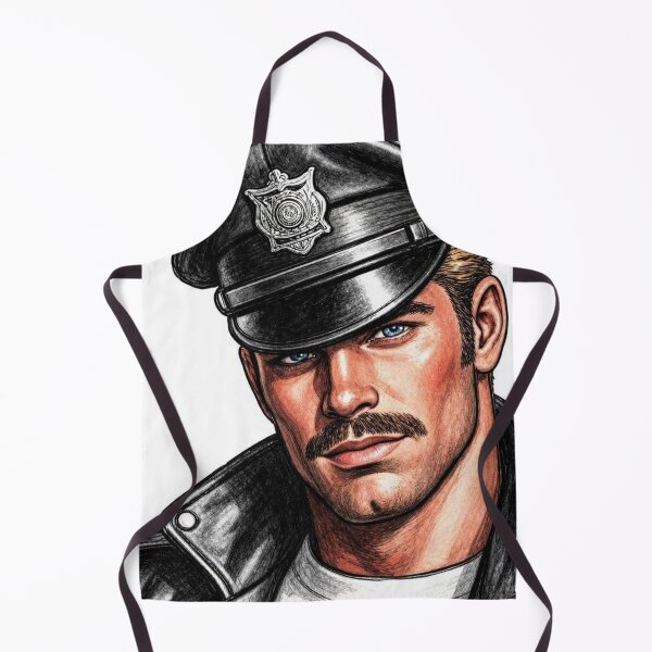 Item preview, Gay Leather Daddy Cop Retro Color Art Design designed and sold by ItsAKinkThing.