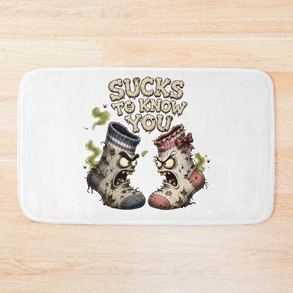 Item preview, Sucks to Know You Funny Dirty Socks Couple Humor Design designed and sold by HorrorWorldWeb.